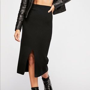 Free People skyline midi skirt